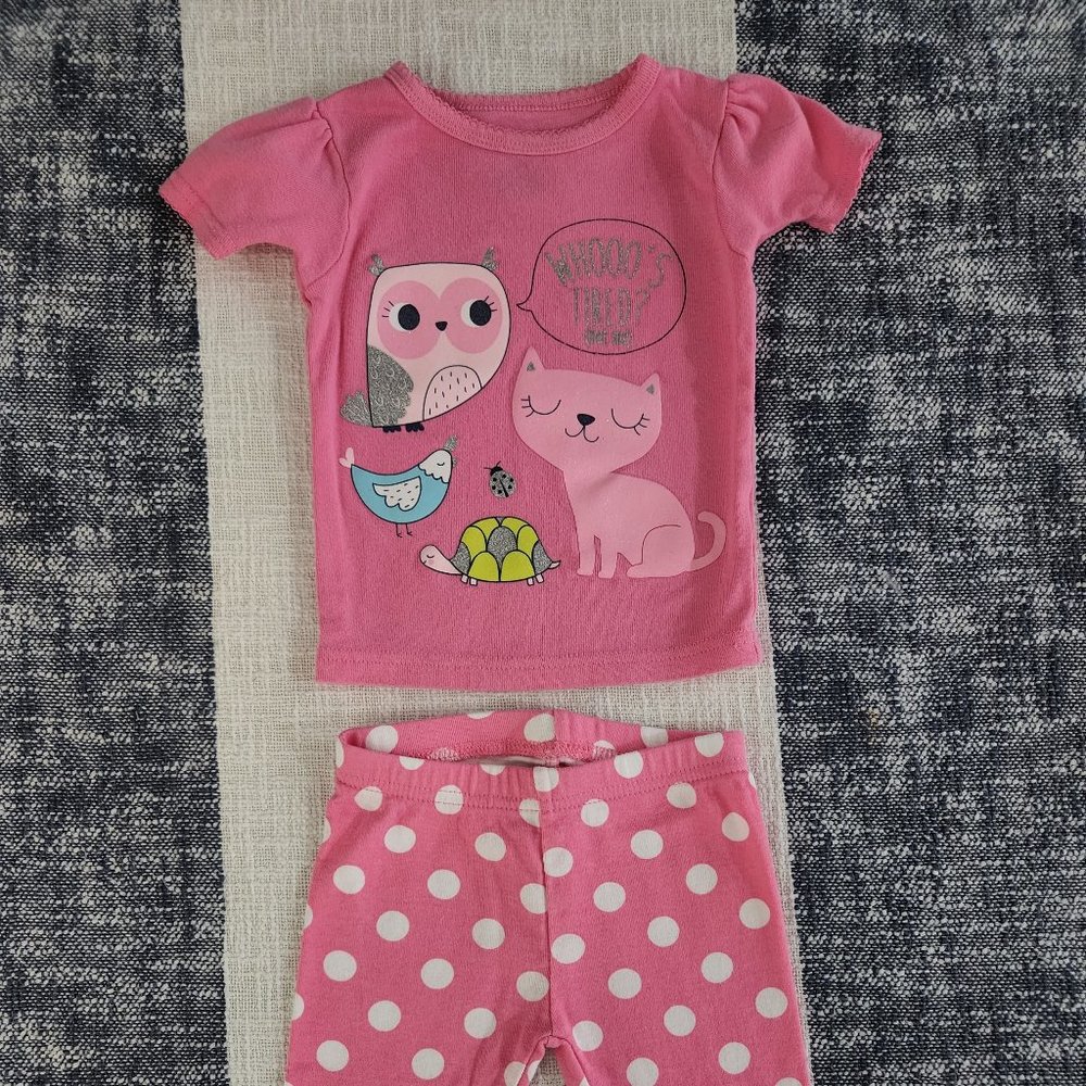 Carter's Whooo's Tired Pajamas Set (6 to 9 months)